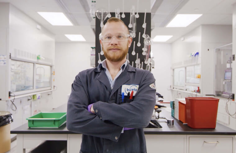 Scientist working in a lab